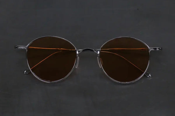 Rigards Polished Titanium Textured Frame Sunglasses RG-RG1058TI-PGTW Polished Titanium Textured Frame Salmon